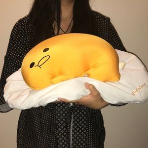 Gudetama aka “Lazy Egg” Plush pillow.